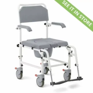 Aluminum Shower Commode Transport Chair