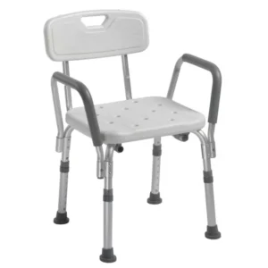 17 Shower Chair with Back and Removable Padded Arms