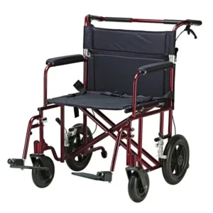 8 22″ Bariatric Aluminum Transport Chair