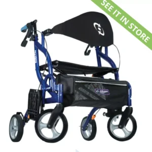 1 Airgo Fusion F20 Side-Folding Rollator & Transport Chair