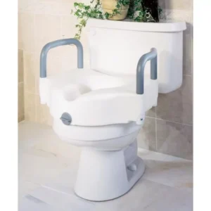 Locking Raised Toilet Seat With Arms